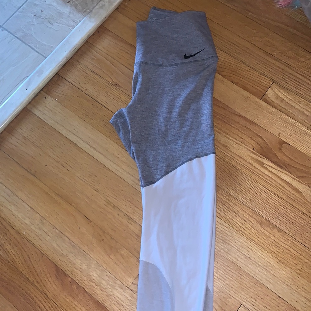Nike color-block grey leggings